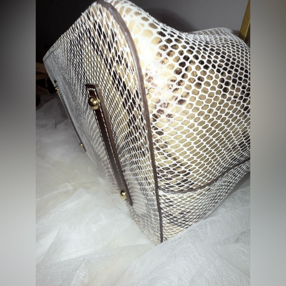 Dooney & Bourke Serena Python Drawstring Bag Limited Edition - Picture 14 of 15